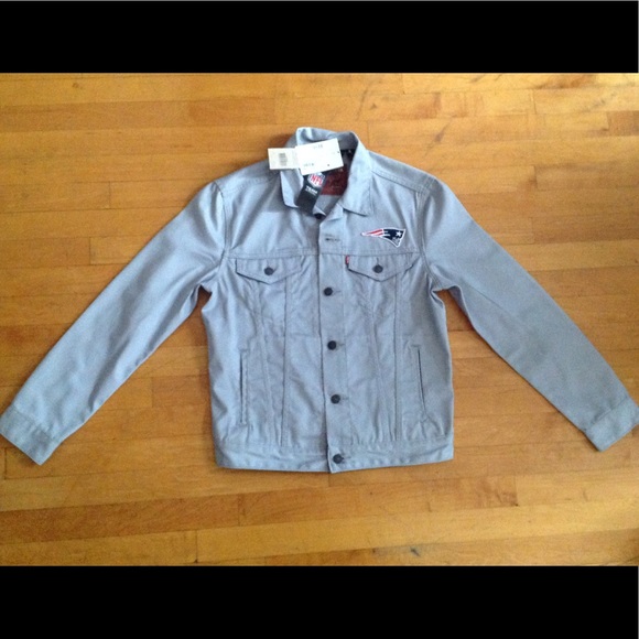 New England Patriots Levi Gray Jean Jacket  Medium - Picture 3 of 8